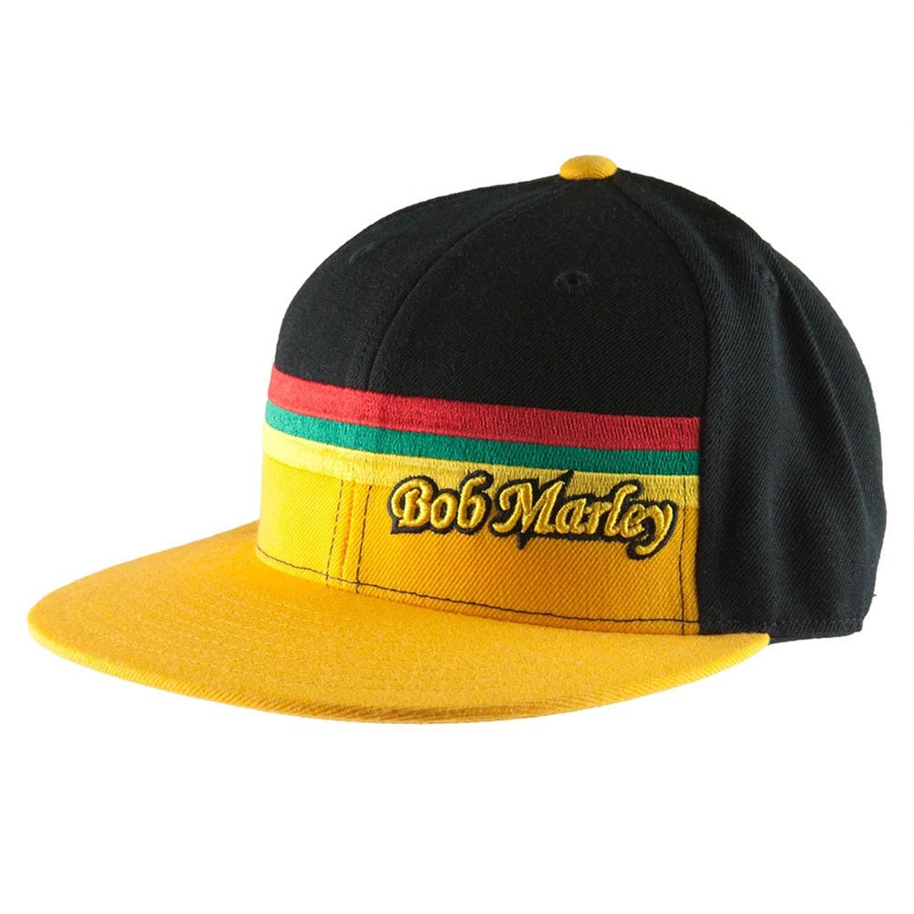 BOB MARLEY ボブマーリー (生誕 80年 ) - Yellow Rasta Stripe Fitted Cap / 限定 / キャップ / メンズ - PGS